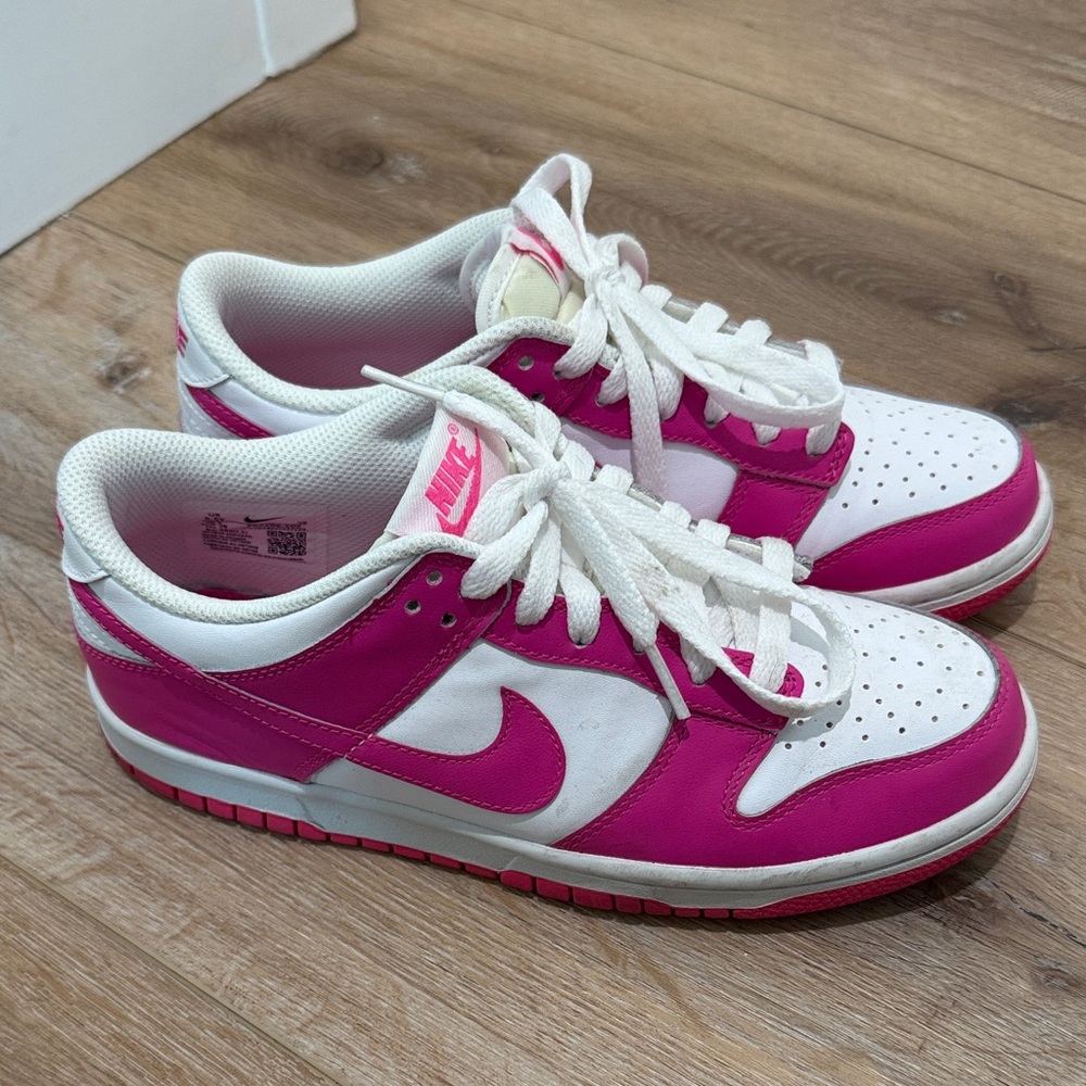 Nike Youth Fuchsia and White Sneakers